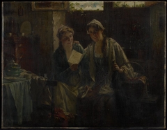 Two Women Visiting by Edward Portielje