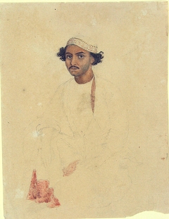 Unfinished Portrait of a Young Muslim Man by anonymous painter