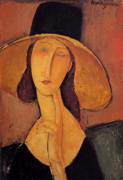 Jean Hebuterne with large hat by Amedeo Modigliani