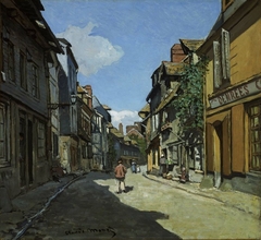 Rue de la Bavole, Honfleur by Claude Monet