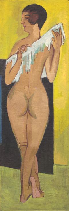 Nude Figure [reverse] by Ernst Ludwig Kirchner