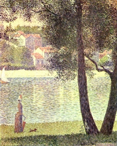 The Seine at Courbevoie by Georges Seurat