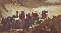 Les Fugitifs by Honoré Daumier