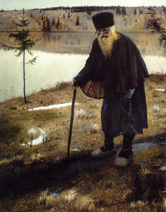 The Hermit by Mikhail Nesterov