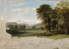 Vallée du Tibre, campagne romaine by Nicolas-Didier Boguet