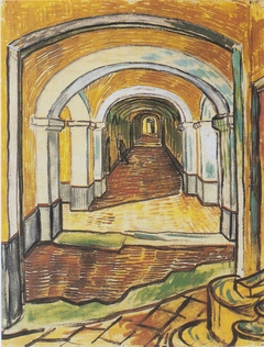 Corridor in the Asylum by Vincent van Gogh