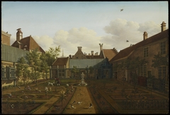 View of a Town House Garden in The Hague by Paulus Constantijn la Fargue