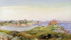 View of Mrs Skinner's House at West Manchester, Massachusetts by Marianne North