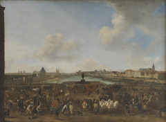 View of Paris seen from the Place Dauphine by Pieter Wouwerman