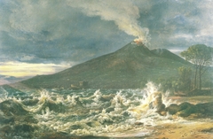 View of Vesuvius from the Beach near Castellammare by Johan Christian Dahl