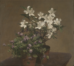 Violettes et azalées (Violetas y azaleas) by Henri Fantin-Latour