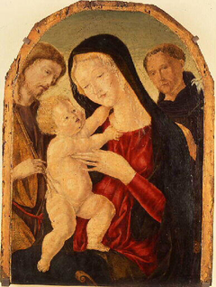 Virgin and Child and Two Saints by Neroccio di Bartolomeo de' Landi