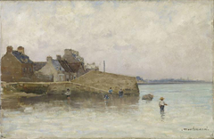 Vue de Saint-Waast-la-Hougue (Manche) by Frédéric Montenard