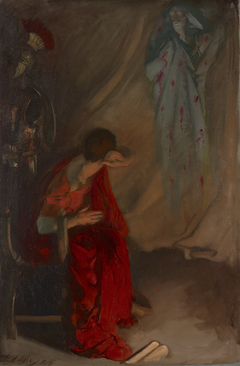 Within the Tent of Brutus: Enter the Ghost of Caesar, Julius Caesar, Act IV, Scene III by Edwin Austin Abbey