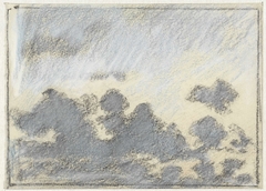 Wolkenstudie by Adolf le Comte