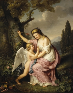 Woman and Cupid by Marie-Victoire Lemoine