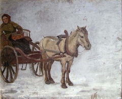 Woman in Cart by Frederik Collett