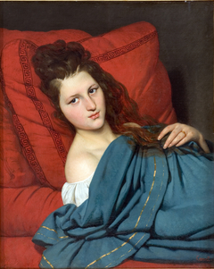 Woman Reclining on a Divan by Joseph-Désiré Court