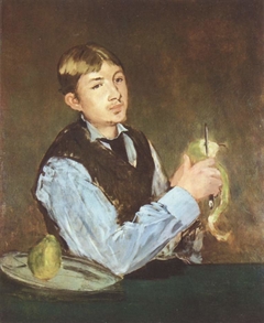 Young Boy Peeling a Pear by Edouard Manet