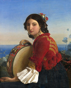 Young girl from Sorrento by Léopold Robert