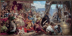 Zawieszenie dzwonu Zygmunta by Jan Matejko