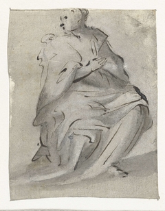 Zittende vrouw by Moses ter Borch