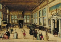 A Ballroom in Renaissance Style by Louis de Caullery