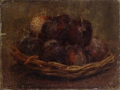 A Basket of Plums by Henri Fantin-Latour