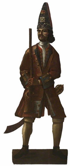 A Guardsman of the Scots Guards (dummy board/silent companion) by probably Elizabeth Pickering