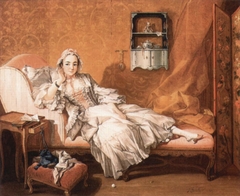 A Lady on Her Day Bed by François Boucher