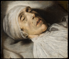 A Man at His Death Bed by Okänd