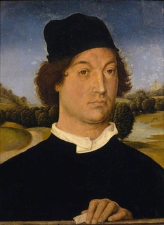 A Man in a Black Cap with a Letter by Anonymous