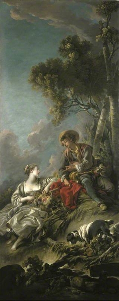 A Pastoral Scene ('L'Aimable Pastorale') by François Boucher