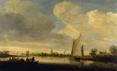 A River Estuary by Salomon van Ruysdael