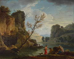 A River with Fishermen by Joseph Vernet