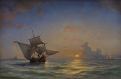 A Seascape by Anton Melbye