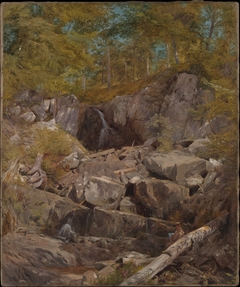 A Study of Trap Rock (Buttermilk Falls) by John Henry Hill