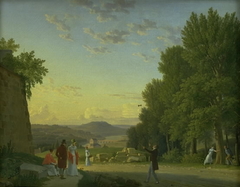 A View from the Château of Meudon by Christoffer Wilhelm Eckersberg