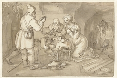 Aanbidding der herders by Pieter Cornelisz van Rijck