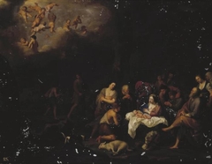 Adoration of the Shepherds by Cornelius van Poelenburgh