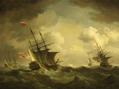 An English Squadron Going to Windward by Charles Brooking