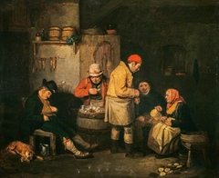 An Oyster-cellar in Leith by John Burnet