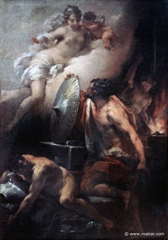 Aphrodite Visiting Hephaestus in his Smithy by Gaetano Gandolfi