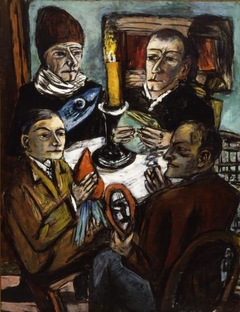 Artists with Vegetable by Max Beckmann