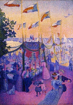 At the Fair by Henri-Edmond Cross