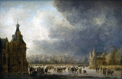 At the Rink by Jan van Goyen