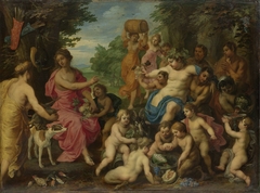 Bacchus and Diana by Hendrik van Balen I