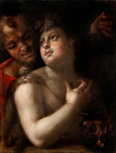 Bacchus with Silenus by Hans von Aachen