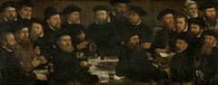 Banquet of Eighteen Guardsmen of Squad L, Amsterdam 1566, known as 'The Perch Eaters' by Dirck Barendsz