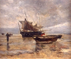 Bateaux de pêche à Cancale by Marie-Auguste Flameng